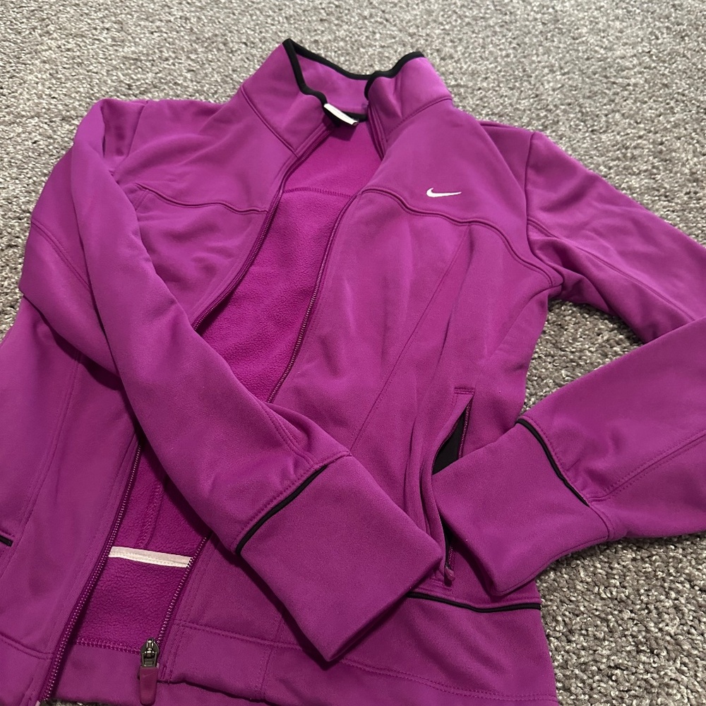 Nike Therma-Fit Fleece-Lined Full Zip Collared Cozy Jacket